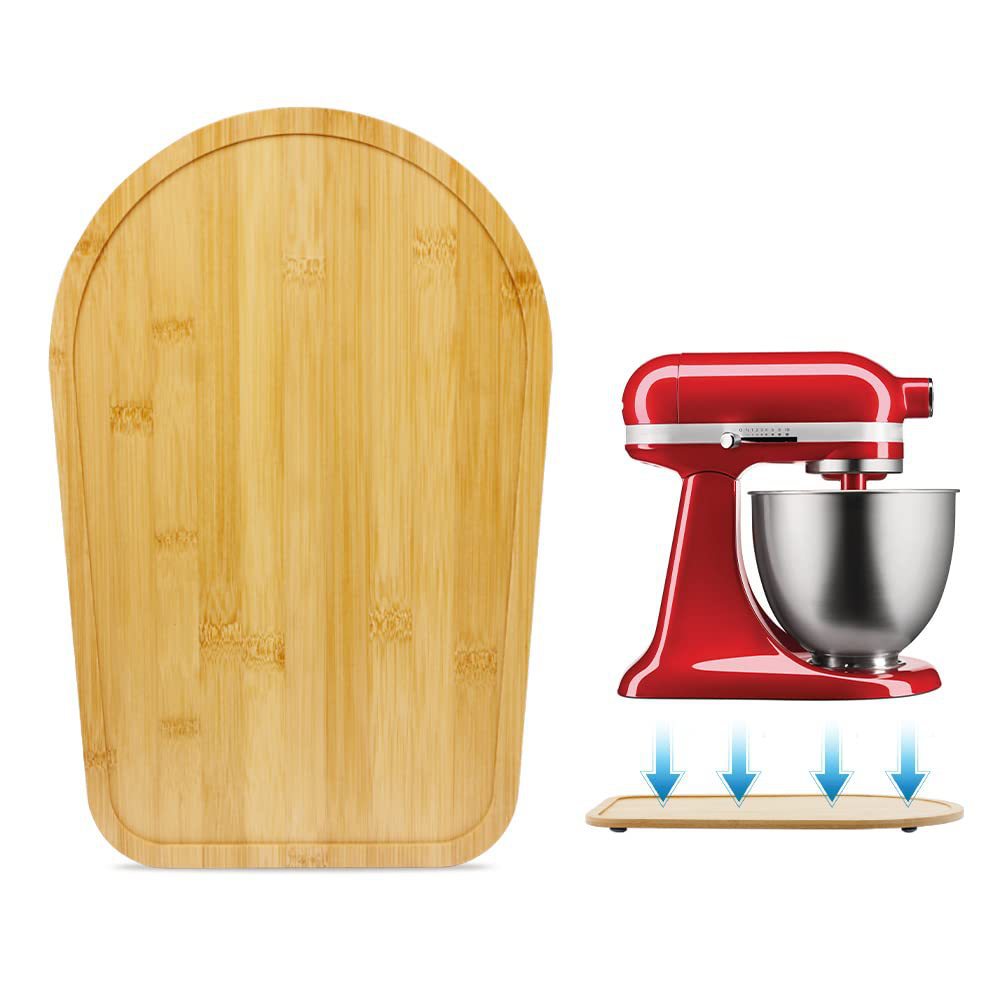Kitchen Appliances Countertop - Bambusowa podstawa ślizgowa do miksera stojącego,