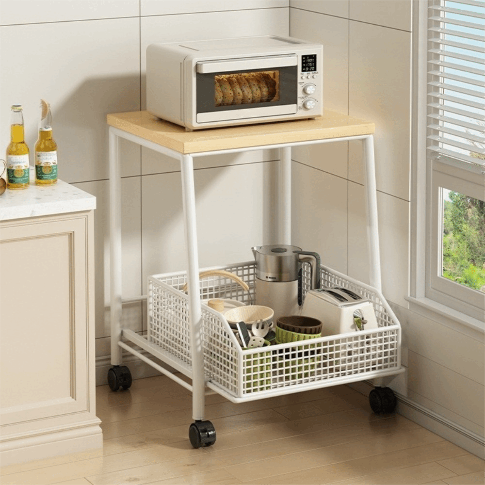 Kitchen Appliances Countertop - Stojak na mikrofalówkę z szufladami, oszczędzający